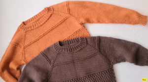 Suéteres para niños - cálculos para varios tamaños
