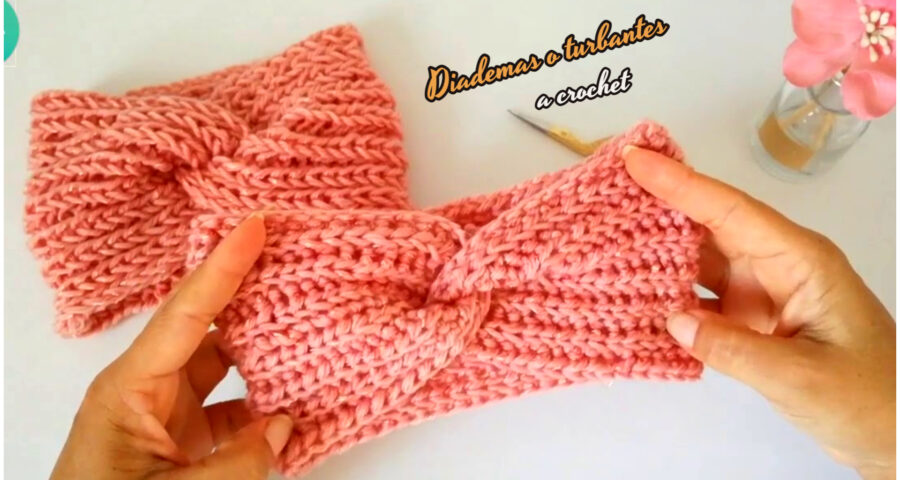 Diademas a crochet para mujer paso a paso