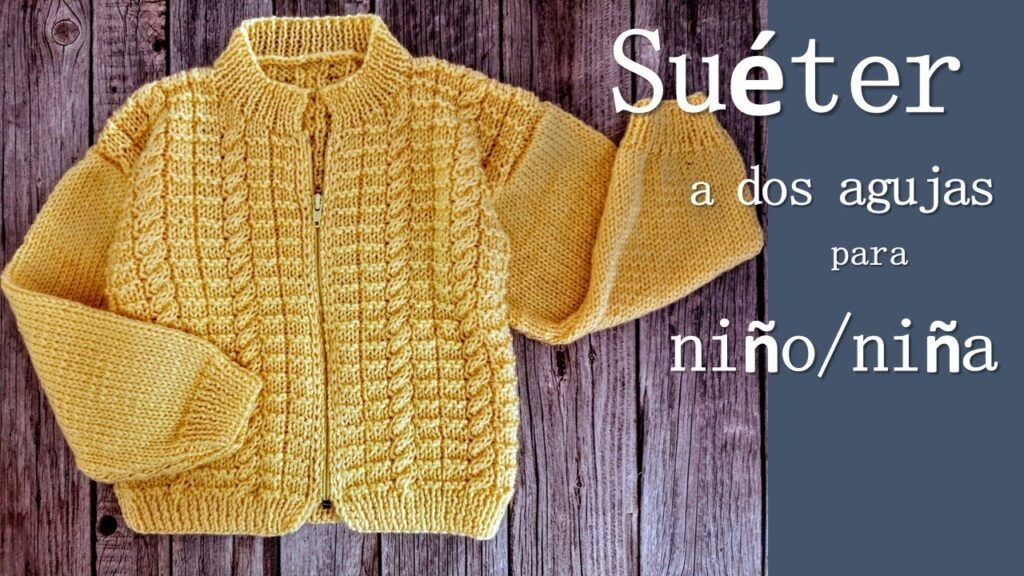 Sueter puntos cuadros para niños