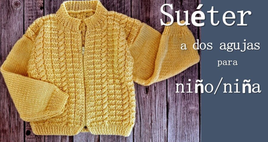 Sueter puntos cuadros para niños