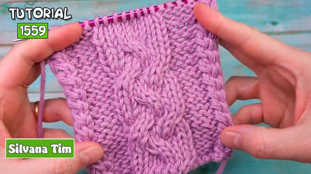 Punto ocho o trenza a dos agujas