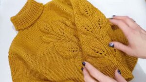 Jersey punto hoja a dos agujas