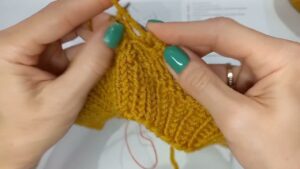 Jersey punto hoja a dos agujas