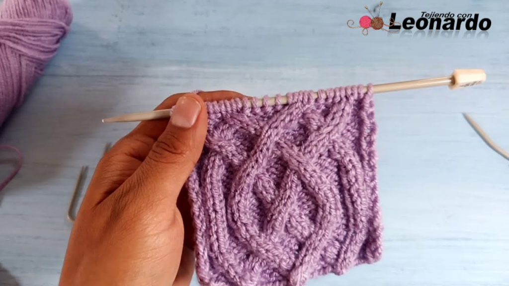 Punto trenza aran o cables celtas