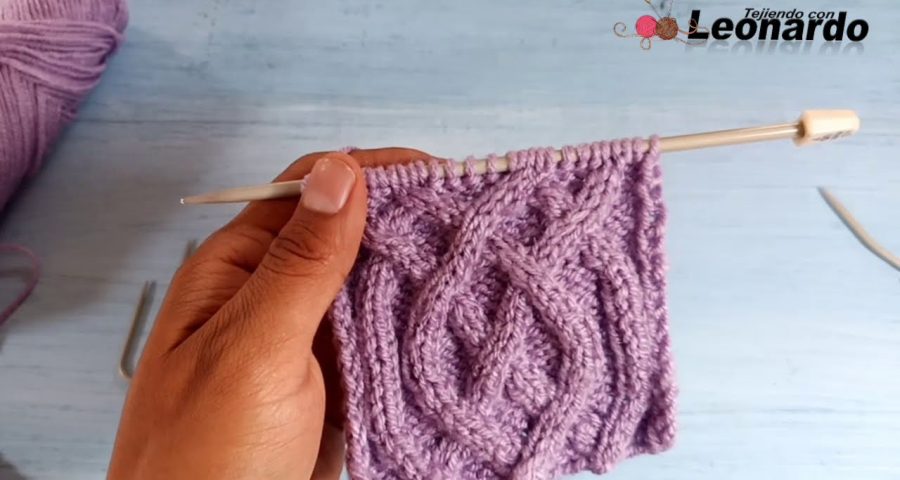 Punto trenza aran o cables celtas