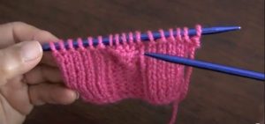 Punto a dos agujas o palillos