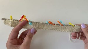 Chaqueta para bebe a palillos