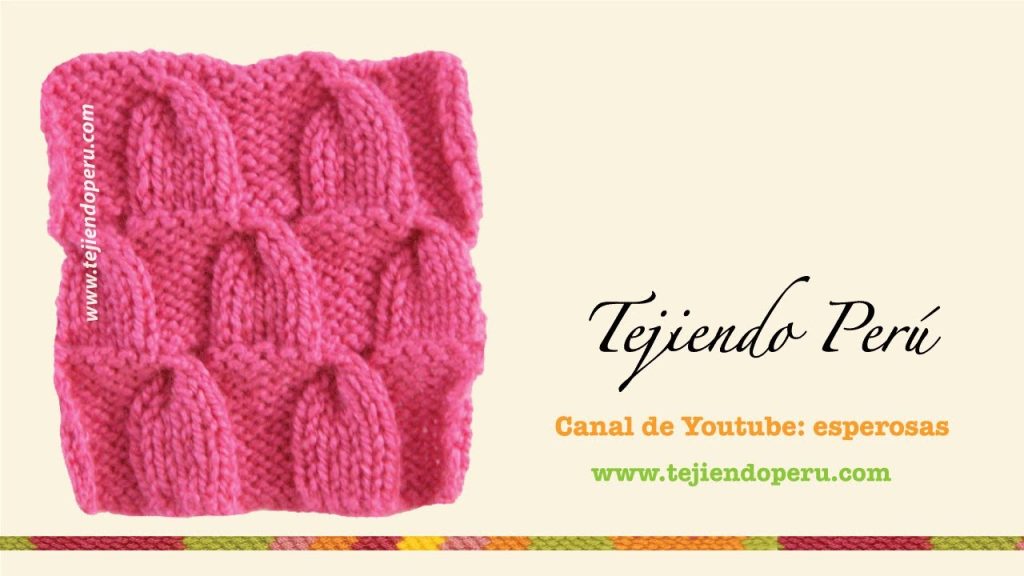 Punto a dos agujas o palillos