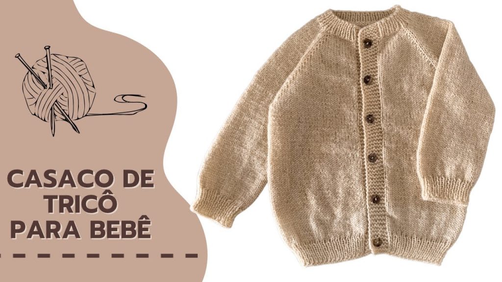 Chaqueta para bebe a palillos