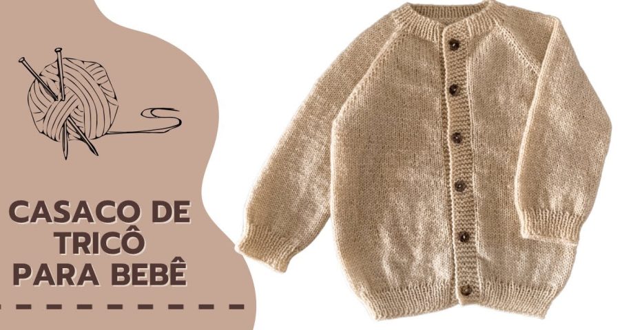 Chaqueta para bebe a palillos